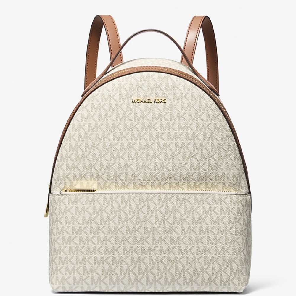 Michael Kors Beige and Brown Women's Backpack